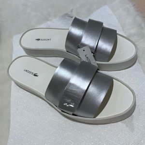 NWT Lacoste Slides